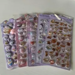 【５枚セット】ボンボンドロップシール　ぷっくりシール