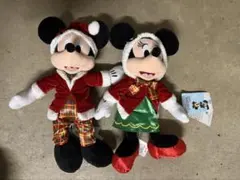 ＊新品 ディズニーストア 2024 クリスマス ミッキー ミニー 봉제인형