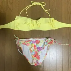 Rady 花柄水着 Mサイズ イエロー ポーチ付き - メルカリ