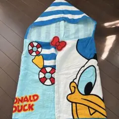 ドナルドダック フード付きタオル