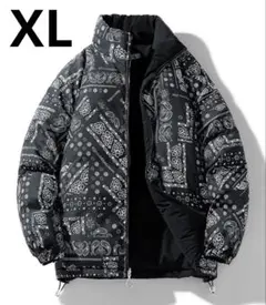 ペイズリー柄リバーシブルジャケット XL アウトドア ストリート