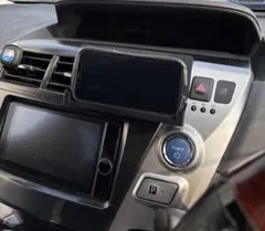 プリウスα専用 スマホホルダー 小物置き兼用 過熱冷え軽減機能付き（横置き専用）