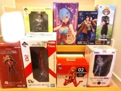 <値下げ>エヴァ リゼロ ウマ娘 その他美少女系 フィギュア8点セット