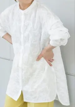 【Ambre neige】バンドカラーシャツのサムネイル