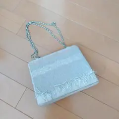 MICHEL KLEIN フリンジハンドバッグ