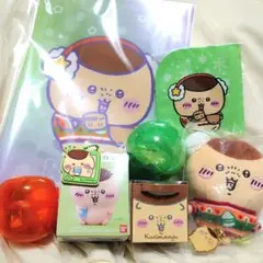 ちいかわ　セブンイレブン　クリアファイル　ぬいぐるみキーホルダー　くりまんじゅう