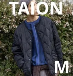 再値下げ【完売品】TAION 特注ミリタリークルーネックジャケット ブラック M