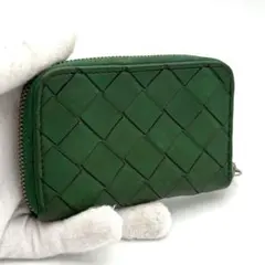 ボッテガヴェネタ コインケース 小銭入れ 財布 イントレチャート グリーン 緑