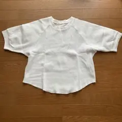 GU ホワイト ラグランスリーブ Tシャツ