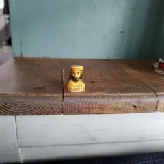 ビンテージフェーブ　クローヴィスⅠ世　フランス雑貨ガレット置物陶器ミニチュア王様