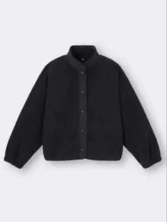 GUボアフリースブルゾン+E ブラック