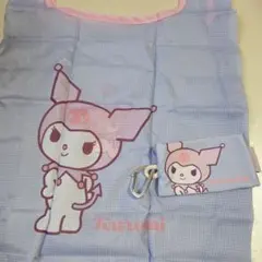 【未使用】My Melody マイメロ クロミ エコバッグ ブルー ピンク