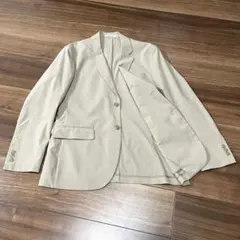 【極美品】感動ジャケット　ユニクロ　ベージュ　メンズ　フォーマル　軽量　M