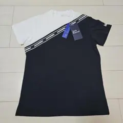 新品タグ付】カステルバジャック スポーツ モックネック 半袖シャツ 黒