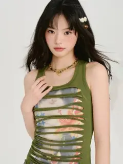 Gabrielle×Ameri 10TH HISTORY SHEER TOP - メルカリ