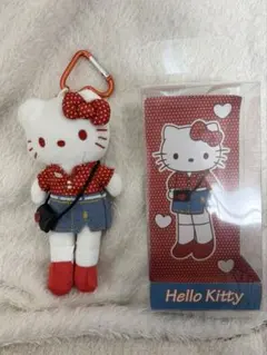 ハローキティ　スタイルアップマスコット　デニムスカートマスコットキーホルダー香港