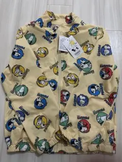 【未使用タグ付き】PEANUTS スヌーピー 総柄メッシュパーカー 130 薄手