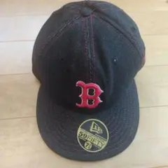 ビンテージ　NewEra ボストンレッドソックス デニムキャップ 7 3/8