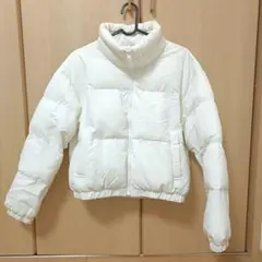 ホワイト ショートダウンジャケット