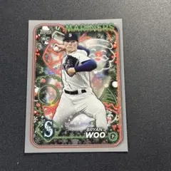 Bryan Woo 2024 Topps Holiday SILVER ルーキー