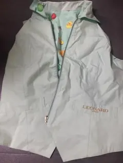 LEONARD 美品 花柄 ベスト 高級 フルジップ サイズ