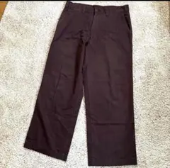 ワイドストレート　Dickiesディッキーズワークパンツ　ブラウンW34相当のサムネイル