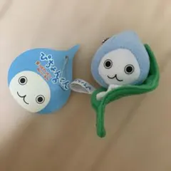ぴちょんくん 葉っぱのり ぬいぐるみ マスコット キーホルダー