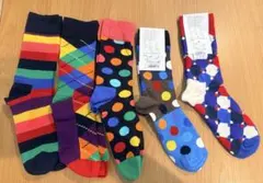 Happy Socks ハッピーソックス カラフルソックス 5足＋おまけ2足のサムネイル