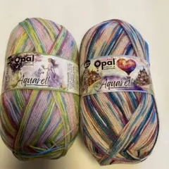 ⭐︎ 1737 OPAL オパール海外ソックヤーン　中細　2玉まとめて