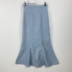 訳あり GRL グレイル ラメチェックツイードマーメイドスカート dk1080