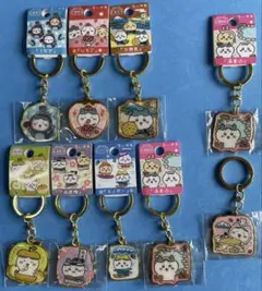 ちいかわ ご当地ダイカットキーホルダー ハチワレ 7個＋おまけ2個のサムネイル