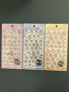 ちいかわ　ハチワレ　うさぎ　ボンボンドロップシール 3点セット