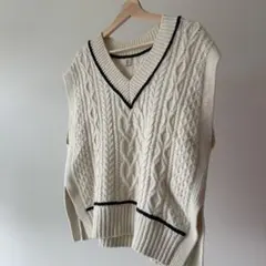 美品 green label relaxing ニット ベスト ウール