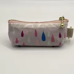 リップケース　Dカン付き　レインドロップ　ラベンダー