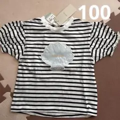 新品★プティマイン★Tシャツ★100★トップス★シェル★ビーズ