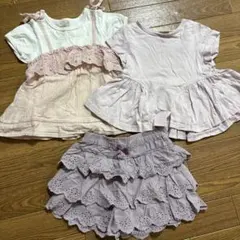 夏服3枚セット　100cm プティマイン他