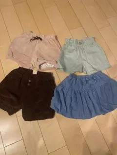 petit main ショートパンツ 90サイズ1枚、100サイズ3枚セット