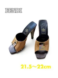 【激レア】FENDI フェンディ サンダル レザー　21.5〜22cmイタリア製のサムネイル