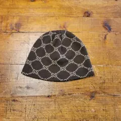 OLD STUSSY ステューシー　モノグラム　ビーニー　ニットキャップ STUSSY - 【超希少】⑧90's OLD STUSSYブランド初期モノグラム柄