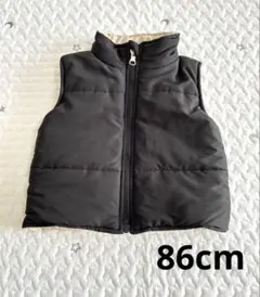 ベビー　ダウンベスト　ブラック　 80cm　90cm