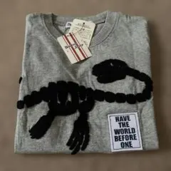 Donkey Jossy 恐竜骨格プリント Tシャツ グレーのサムネイル