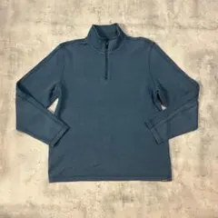 eddie bauer エディーバウアー ハーフジップ スウェット 青 ブルー