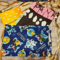 鬼滅の刃＆ポケモンプリント綿生地はぎれセット