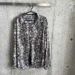 ヘビ柄 長袖シャツ