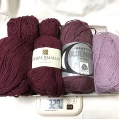 345/ ウール100%＊半端糸まとめ売り＊ピエールバルマン他326g