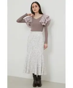 【大人気美品】rienda リエンダ　スカート　花柄　ロングスカート