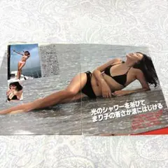 倉田まり子19歳　切り抜き　水着　1980年　香取洋子　甲斐智恵美　石坂智子