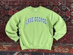 GILDAN ギルダン カレッジロゴ スウェット トレーナー グリーン M