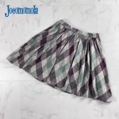 Jocomomola 膝丈スカート アーガイルチェック日本製40*XC1649