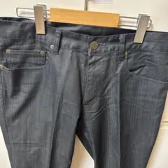 ダークグレー ストレートレッグ デニムパンツのサムネイル